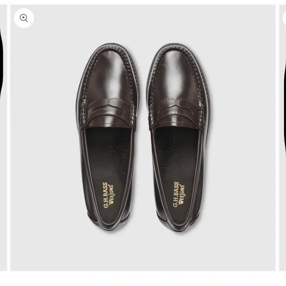 GH Bass Dark Brown Leather Loafers (Whitney Weejuns) 8.5 - Picture 2 of 12
